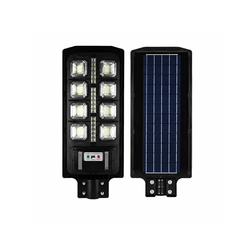 Luminaria solar LED para alumbrado público 150W con panel y batería