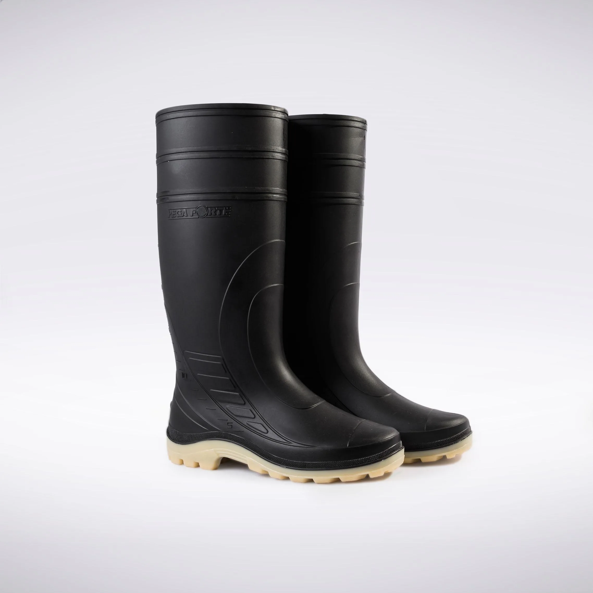 Botas Pega Forte Negro/Crepe