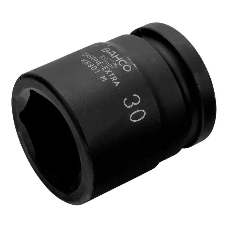 Dado de impacto hexagonal corto Bahco K8901M-18 encastre 3/4" y medida 18 mm