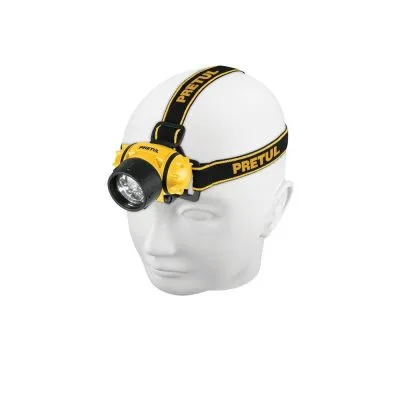 Linterna de minero LED 100 lm de 3 pilas AAA, PRETUL