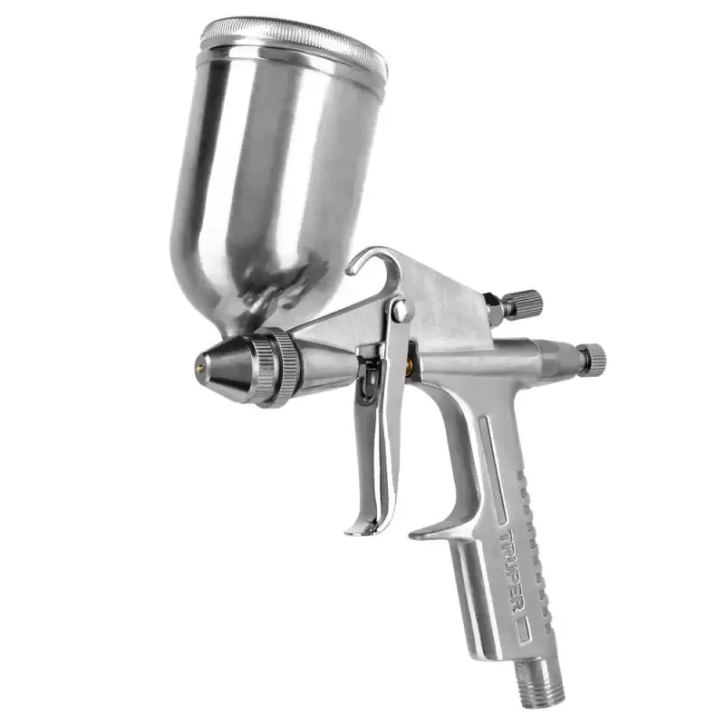 Pistola de Retoque Truper 11098 LVMP Vaso de Aluminio 130 ml, Tobera 0.5 mm · foto 2