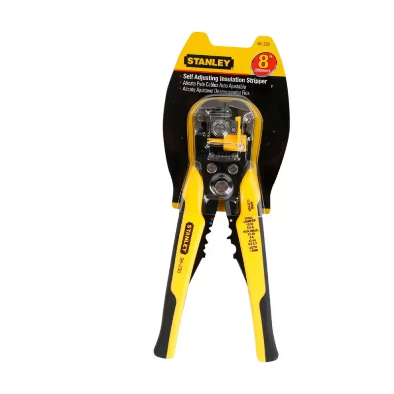 Alicate Pelacables Automático Stanley 96-230 8" con Ponchador (10-24 AWG)