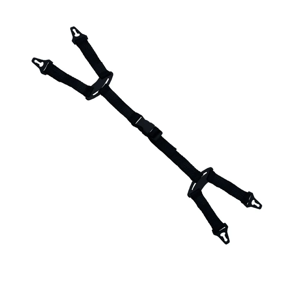 Barboquejo Delta Plus 2 Puntos Negro para Cascos Quartz/Zircon/Baseball Diamond (blíster x10, JUGA00102BKAD)
