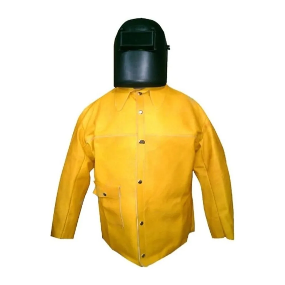 Casaca de Cuero Res Amarillo Norma Iso 11611 2015 Clase 2