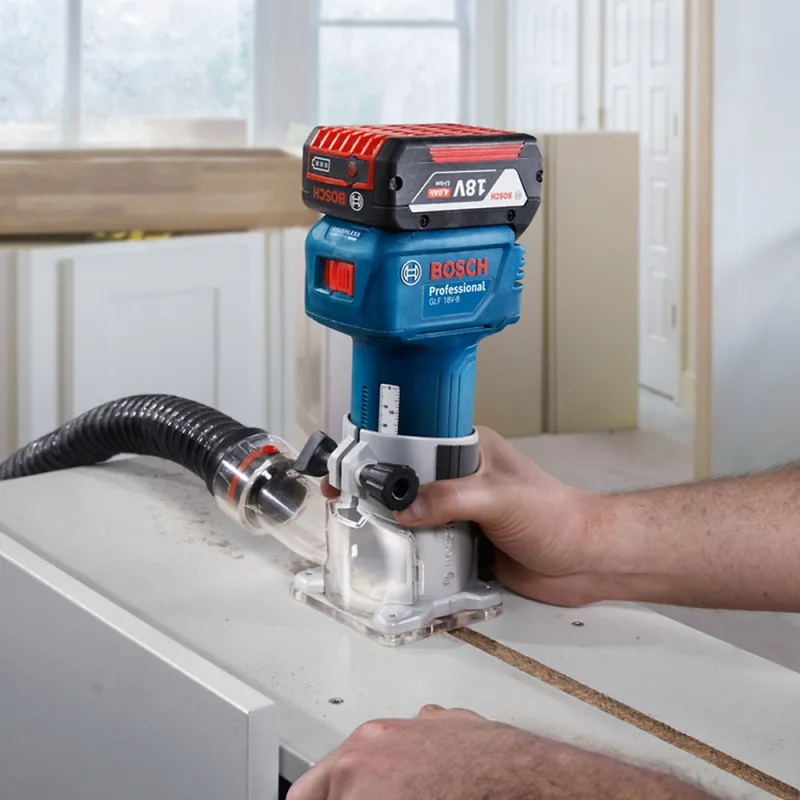 Fresadora de Cantos Inalámbrica Bosch GLF 18V-8 Brushless 1/4" y 8 mm Baretool · foto 5
