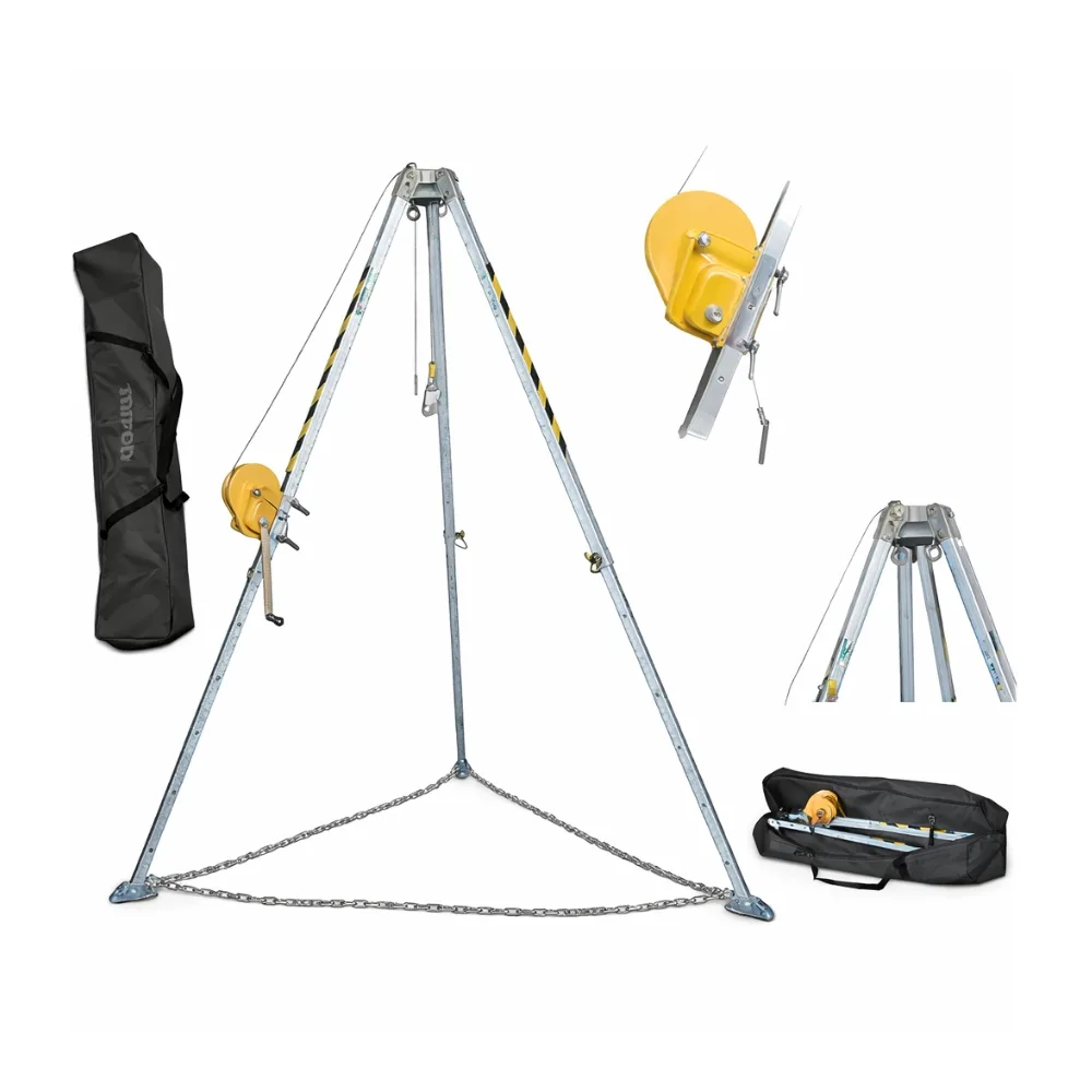 Tripode Tipo de Aluminio para Rescate + Winche Manual HD-240-20 Pat Ngk