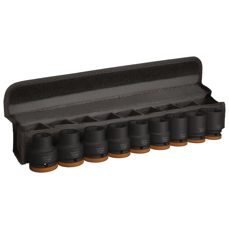 Juego de Dados de Impacto Bosch 2608.003.041-000 Encastre 3/4" 9 Piezas Cortos