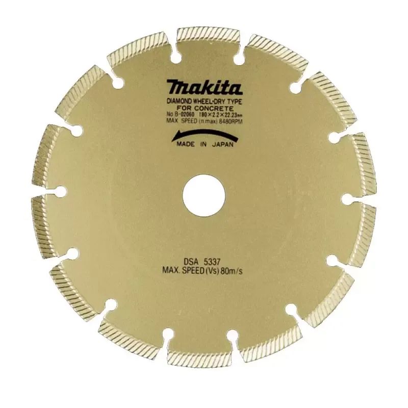 Disco Diamantado Segmentado Makita 7" para Concreto y Granito