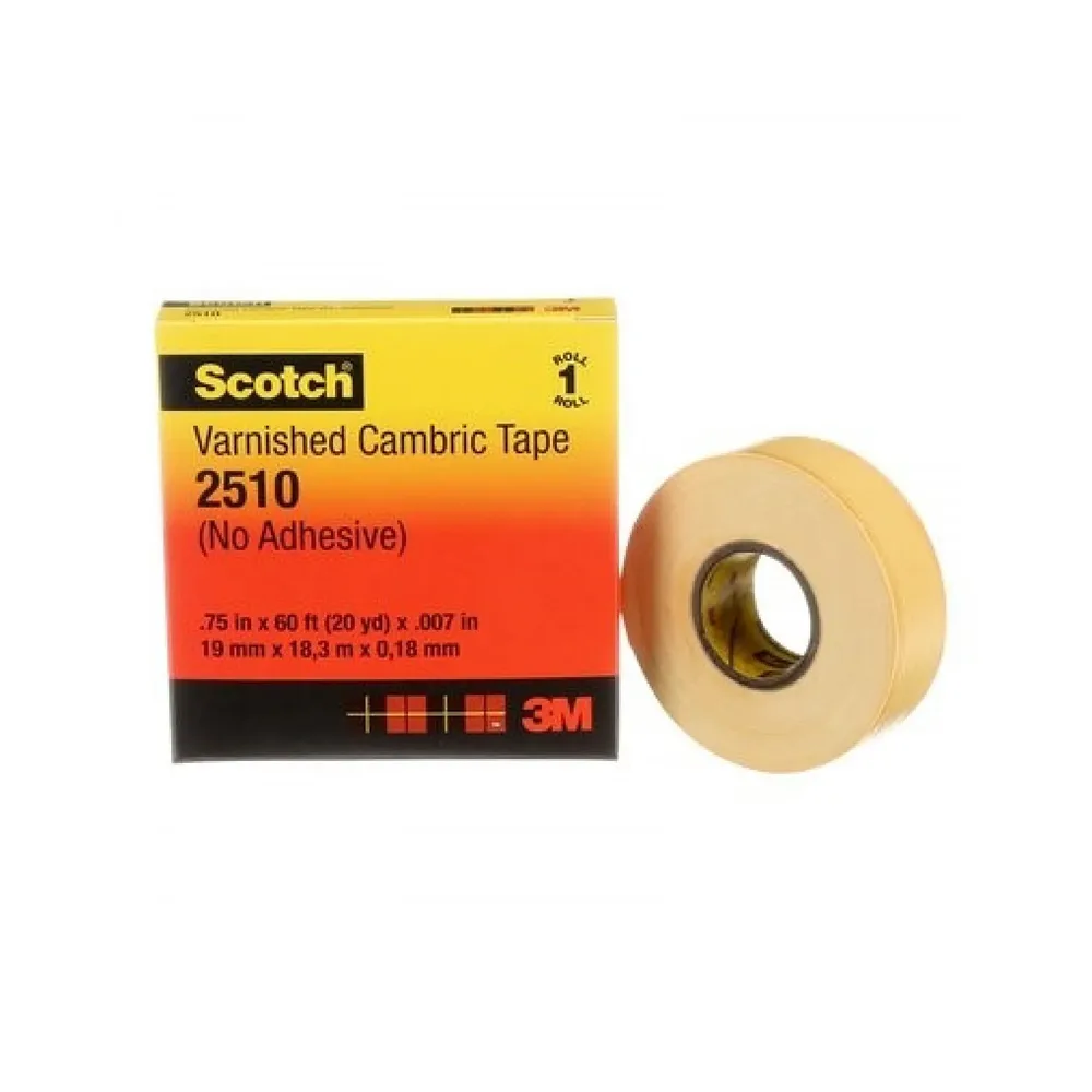 Cinta Aisladora 3M Scotch 2510 (Cambric Barnizada)