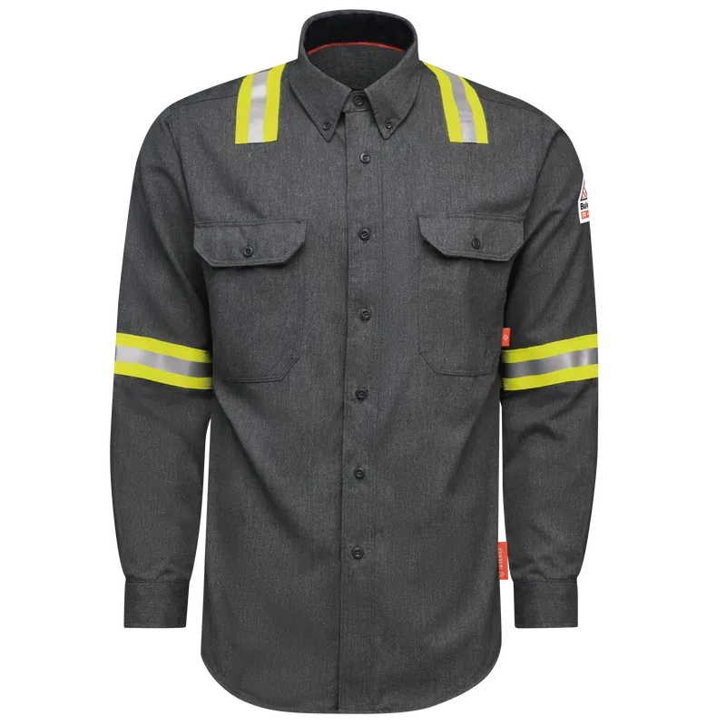 Camisa de Trabajo Bulwark iQ Series QS50-EHV FR/AR CAT 2 Alta Visibilidad