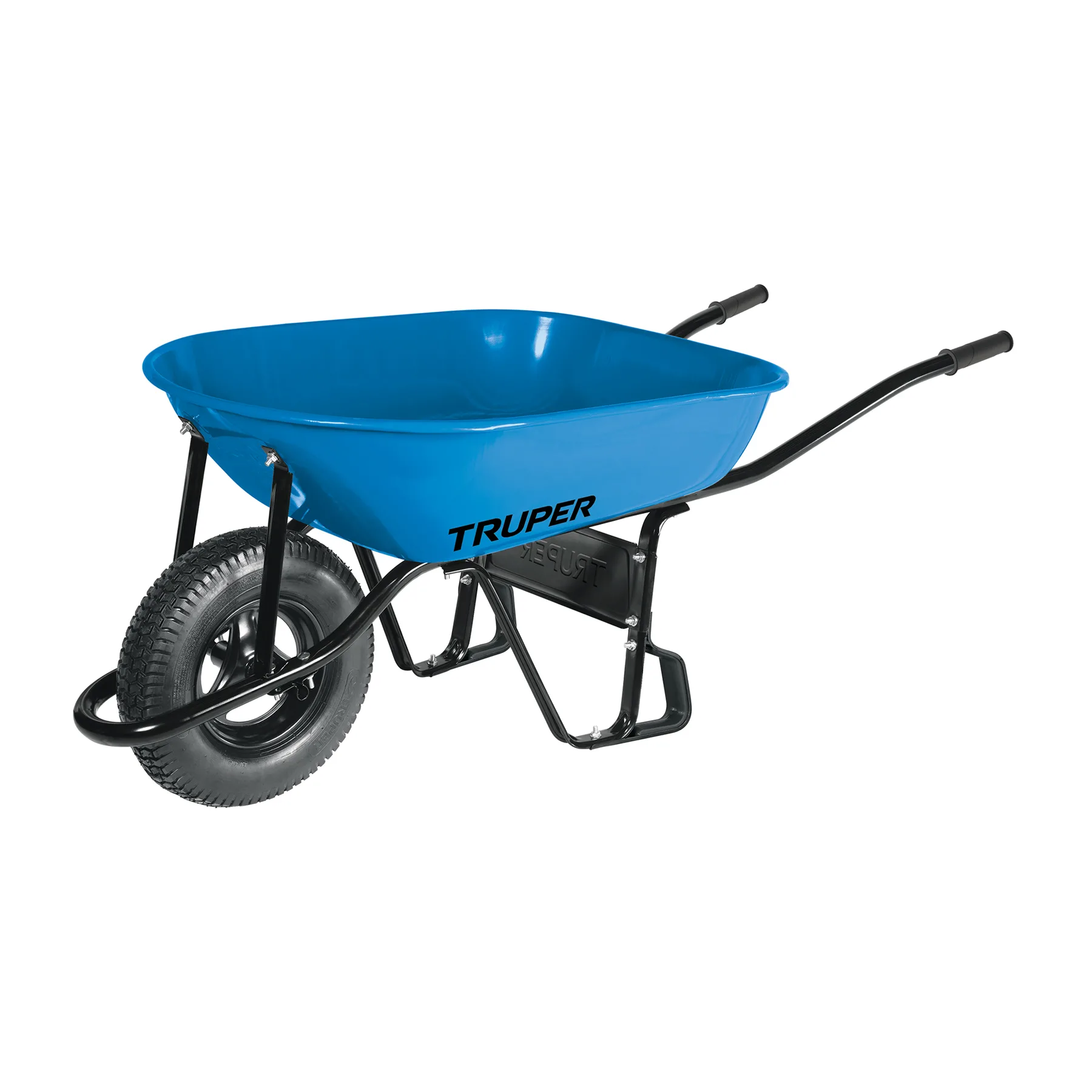 Carretilla 5.5 ft³ neumática, bastidor tubular, TRUPER