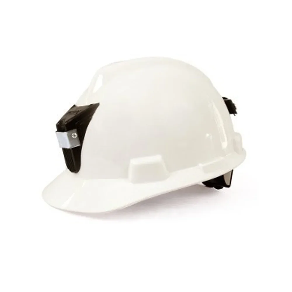 Casco de Seguridad V-Gard Tipo Jockey MSA con Fas-Trac III y Portalámpara (286627)