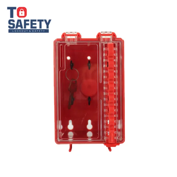 Caja de Bloqueo para Pared de Plástico en Color Rojo con Tapa TS LK31 To Safety