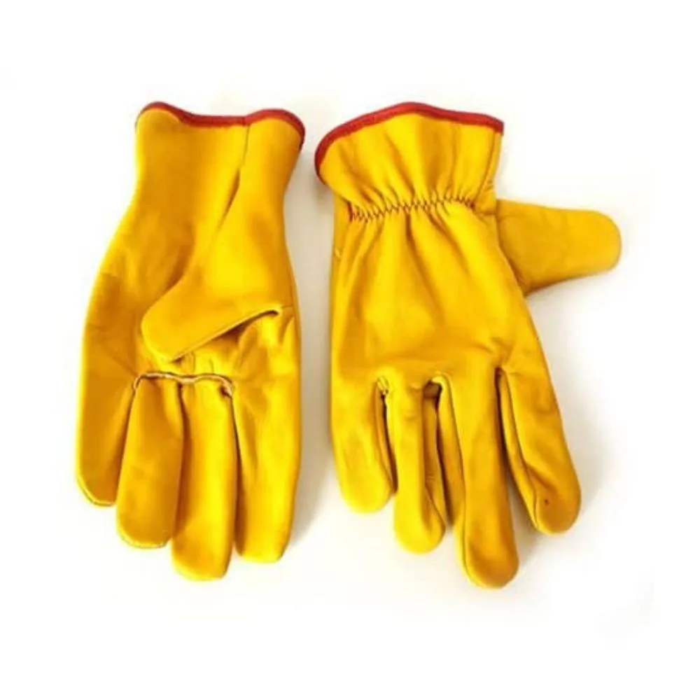Guantes Badana Amarillo 14" Nacional