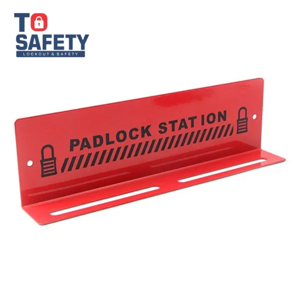 Estacion de Metal para 10 Candados Rojo TS-PLS02 To Safety