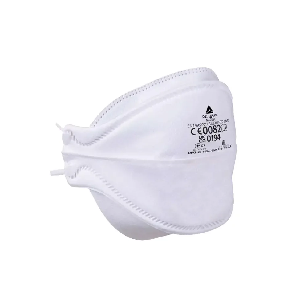 Mascarilla Desechable Delta Plus M1104 (FFP1, 4 pliegues plegables, caja x20)