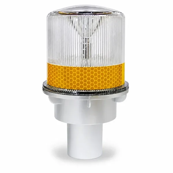 Baliza Destellante Solar LED Amarilla QRubber