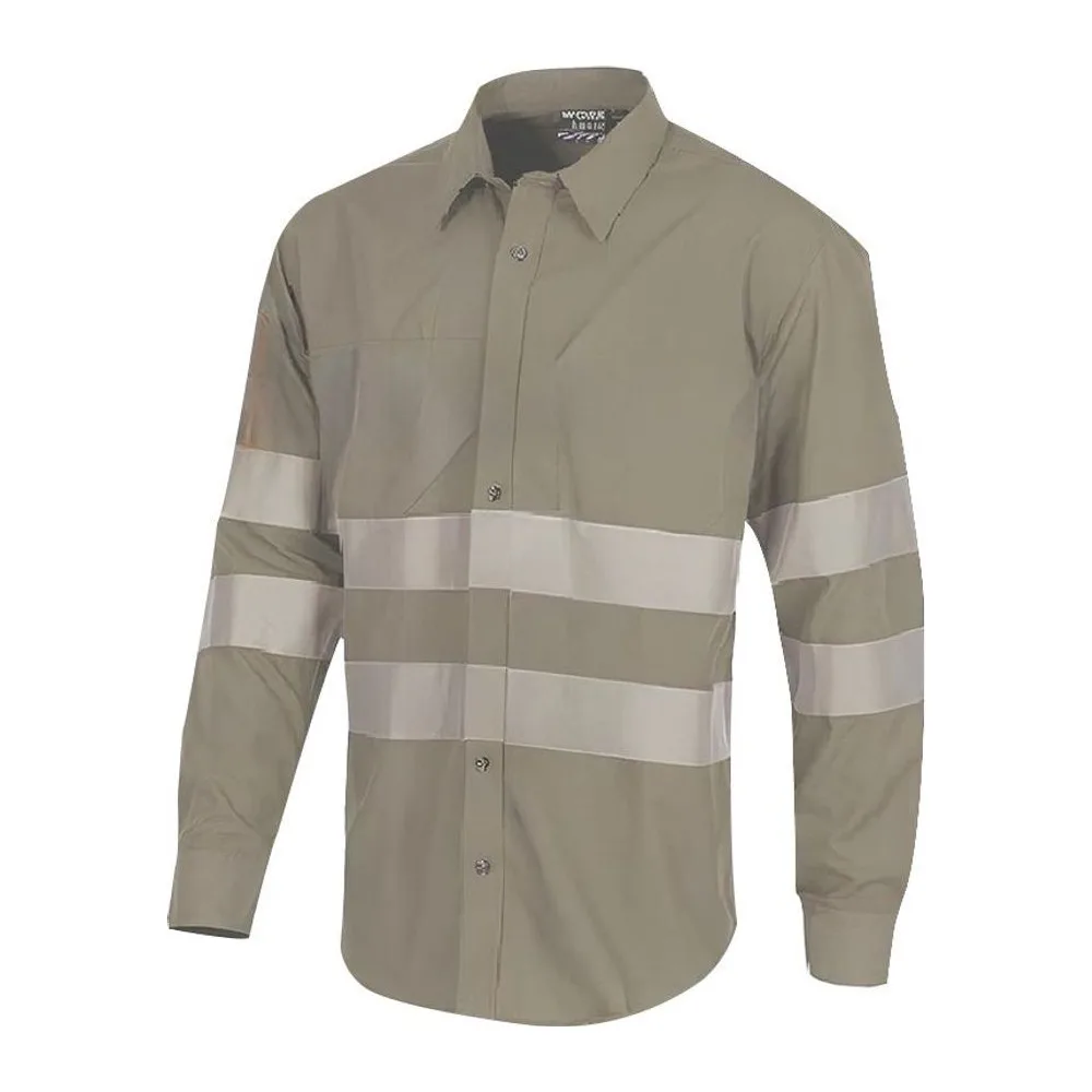 Camisa Drill Beige con Cinta
