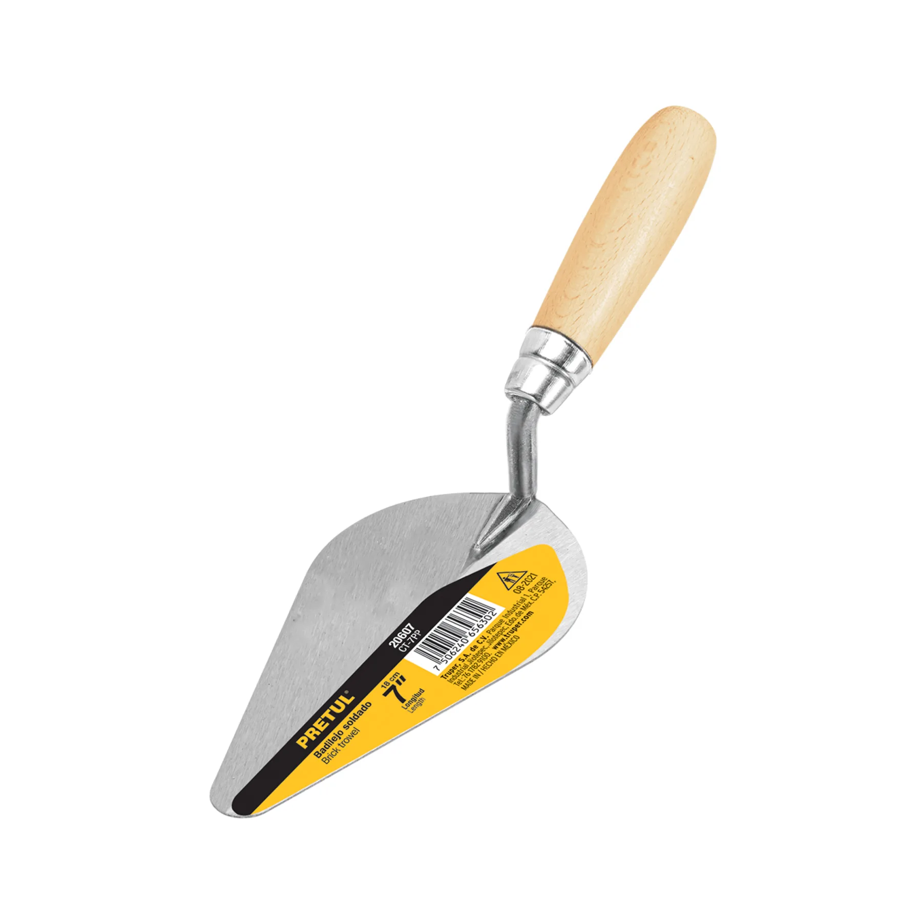 Cuchara para albañil, 7", Pretul Perú (marca de Grupo Truper)