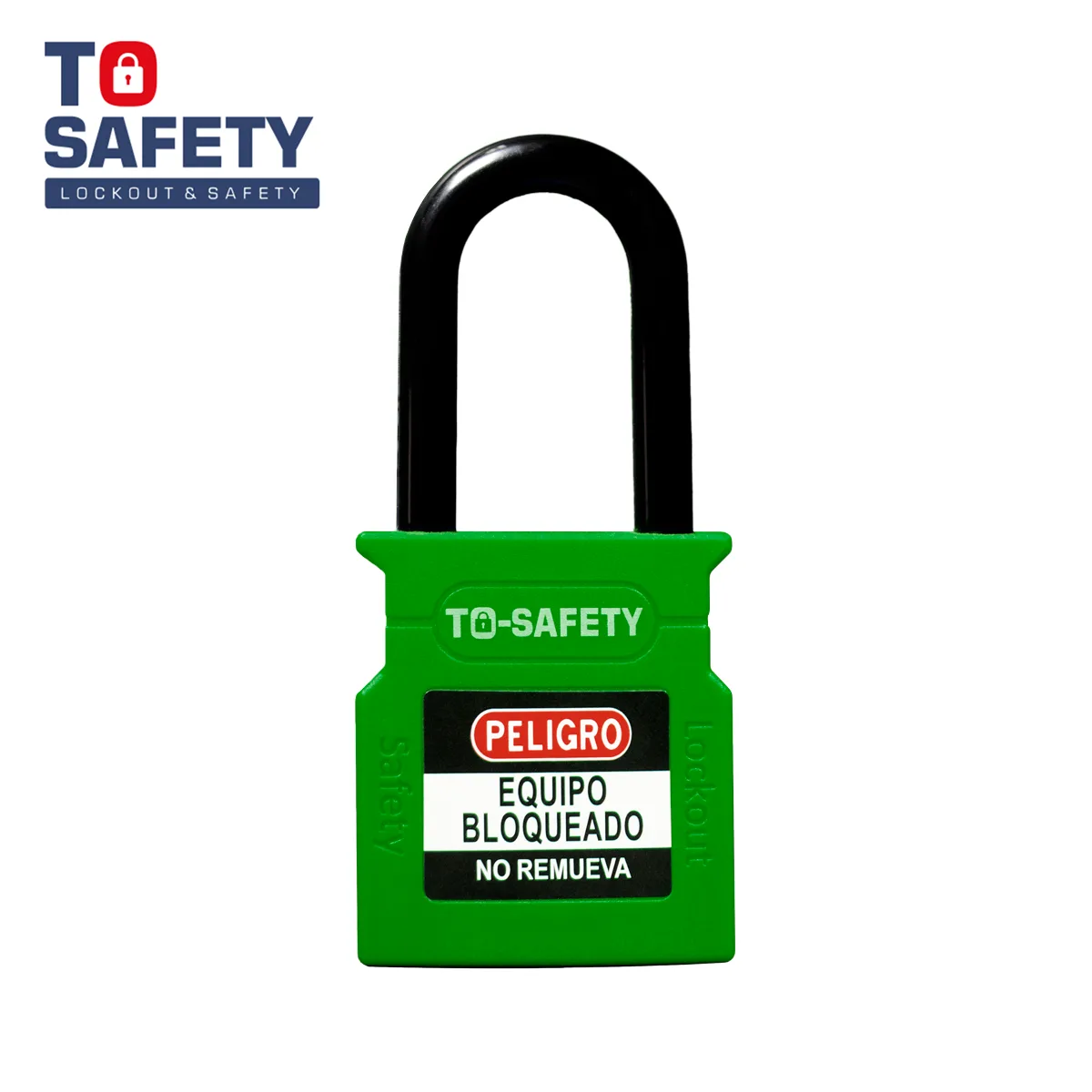 Candado con Arco de Plástico de 38mm Verde TS WCP38P To Safety