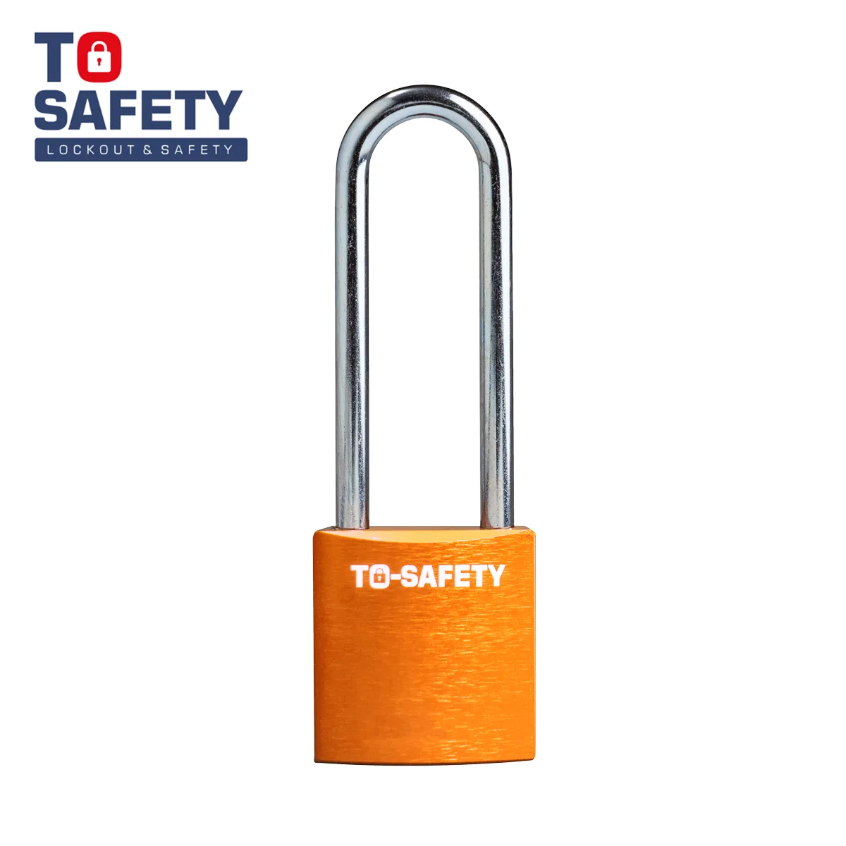 Candado de Aluminio con Arco de Acero 76 MM Naranja TS ALP76S To Safety