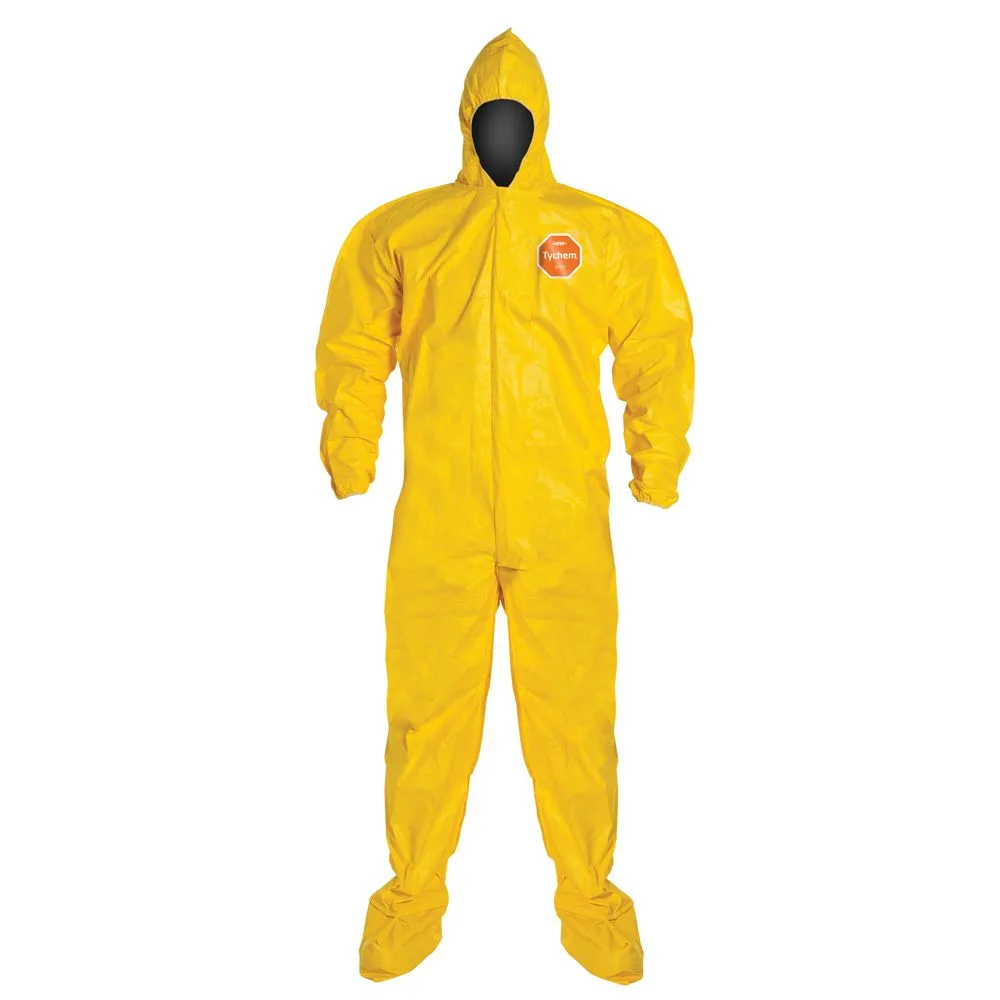 Mameluco DuPont Tychem 2000 Reforzado con Capucha y Botas (QC122B)