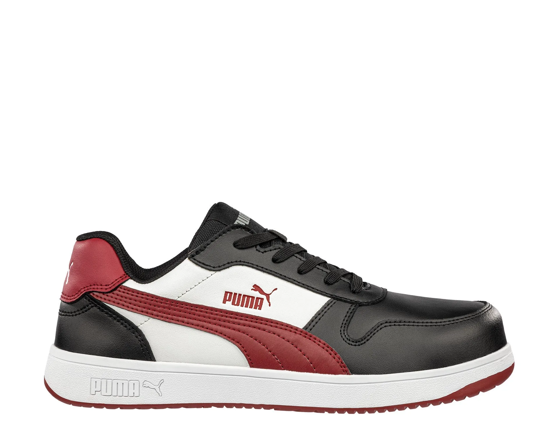 Zapatilla de Seguridad Frontcourt Blk/Wht/Red Low