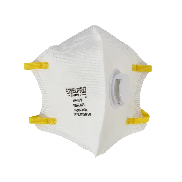 Respirador Descartable Plegable M9910V Blanco C/Válvula Steelpro