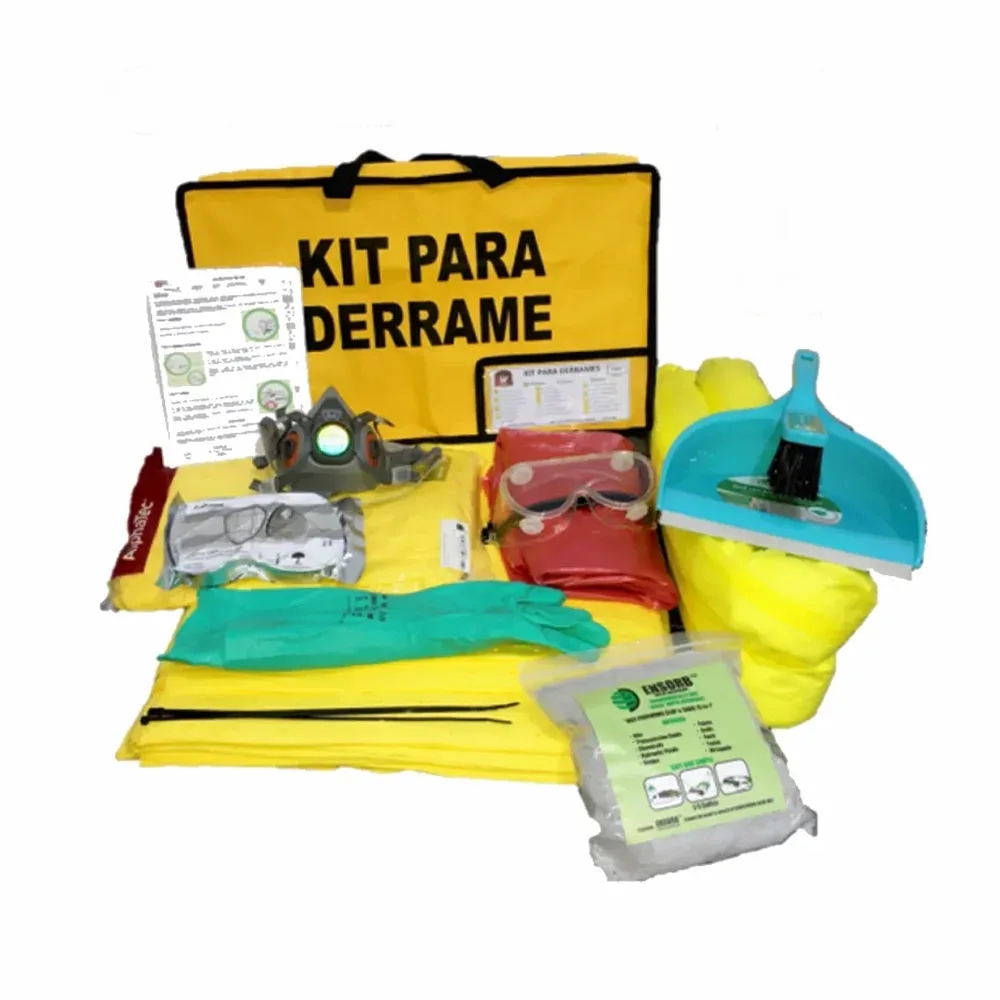 Kit Antiderrame Químico 20L – Maletín Portátil