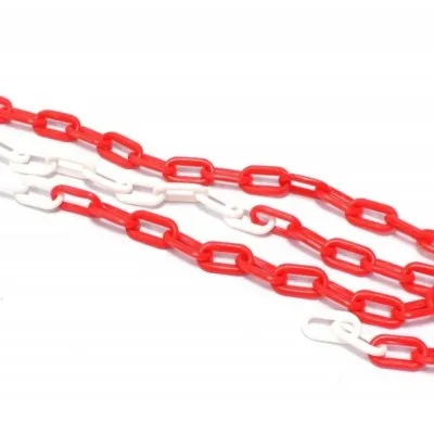 Cadena Plástica de Señalización Roja/Blanca 25 m