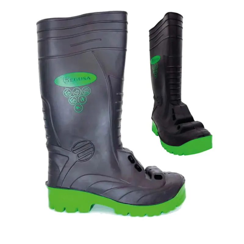 Bota de caucho nitrilo con puntera composite y protección metatarsal SEGUSA Nitro Metatarsal