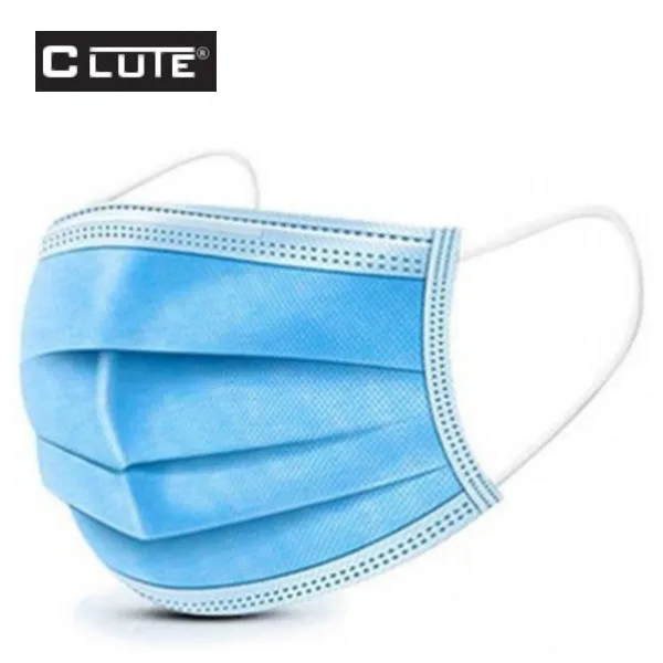 Mascarilla Top Mask 3 Pliegues Clute (Caja x50)