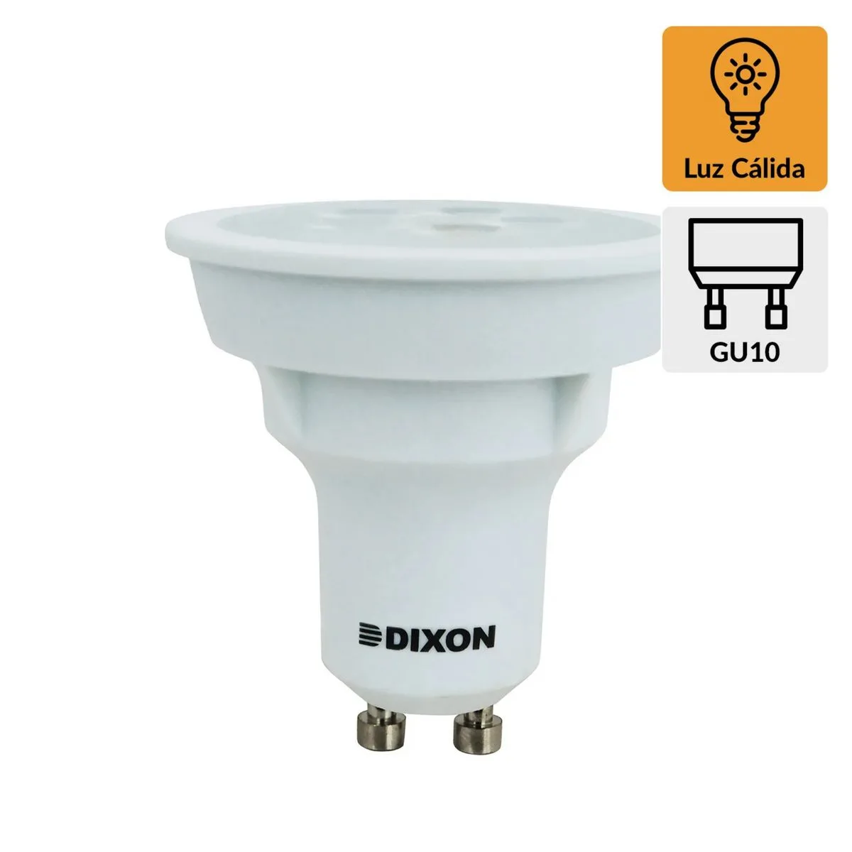 Foco Dicroico LED GU10 3W Luz Cálida
