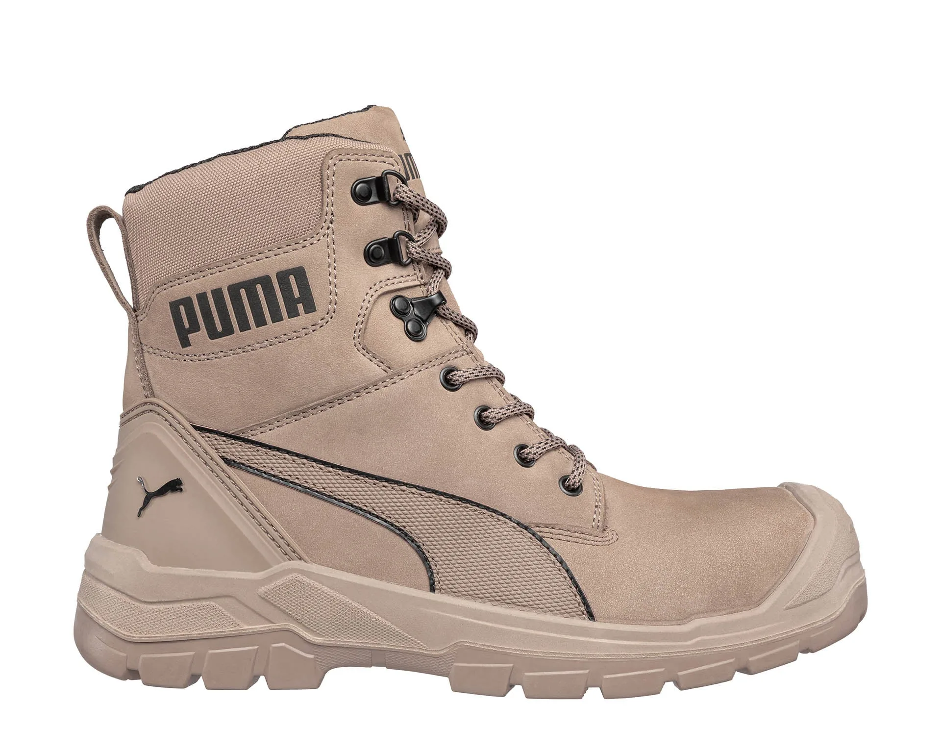 PUMA SAFETY CONQUEST HIGH Safety Shoe S3S (Stone)