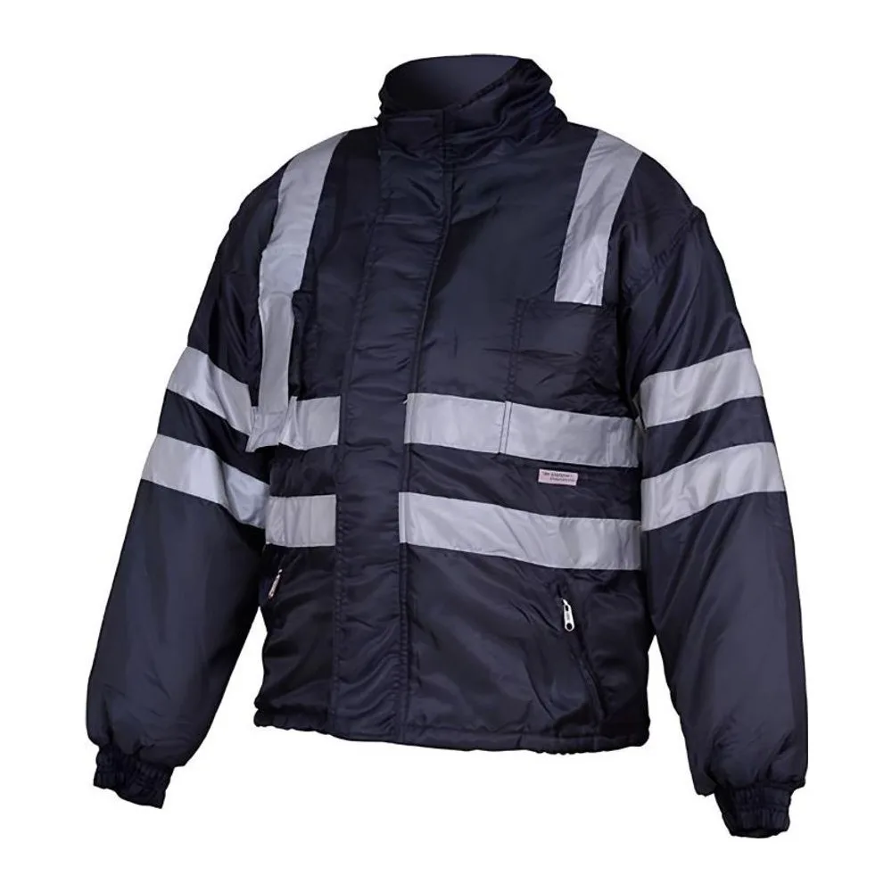 Casaca impermeable térmica azul marino (alta visibilidad) 3 capas WellPro