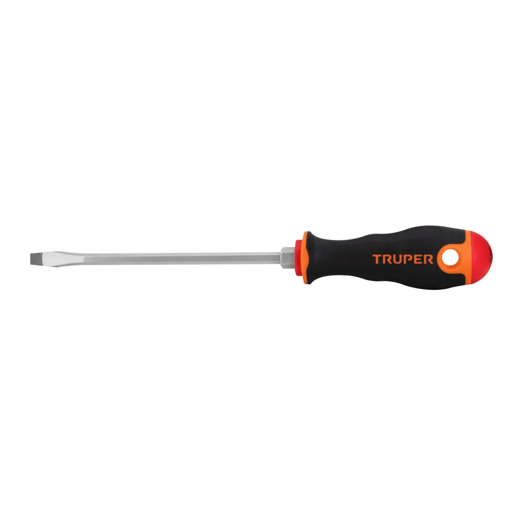 Desarmador plano 1/4 x 6" mango comfort grip TRUPER 14000