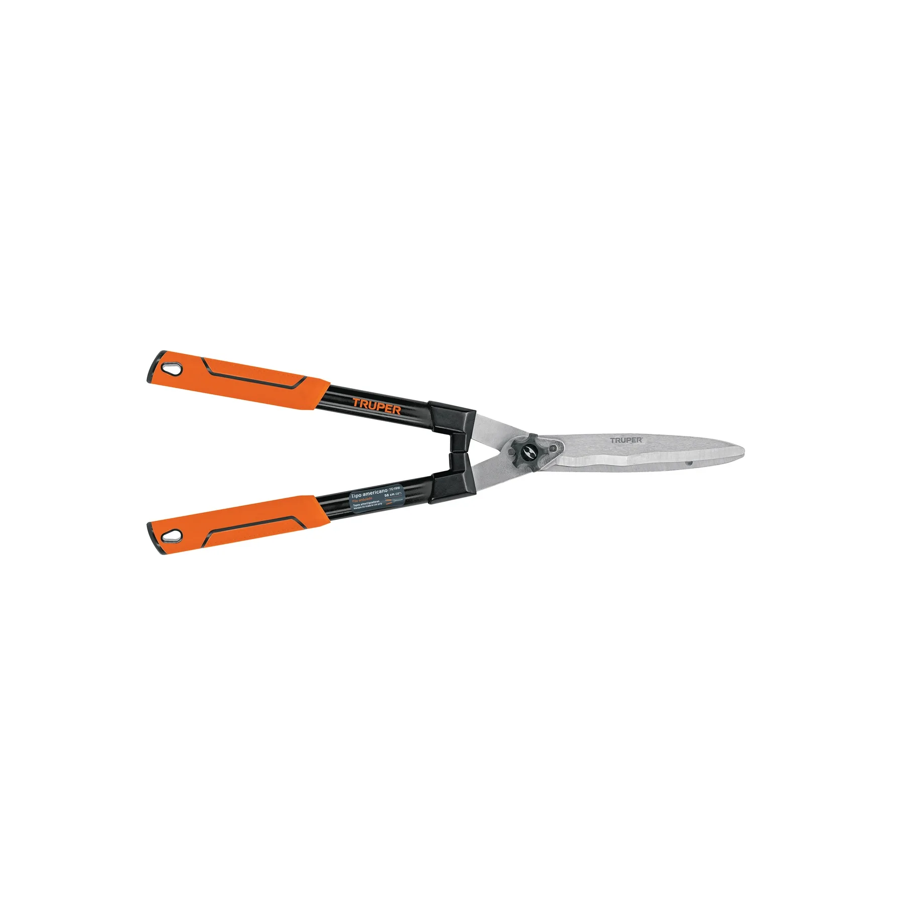 Tijera poda 60 cm filo ondulado mango ovalado acero c/grip