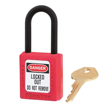 Candado de Bloqueo Rojo con Arco de Nylon de 1.5 pulgadas