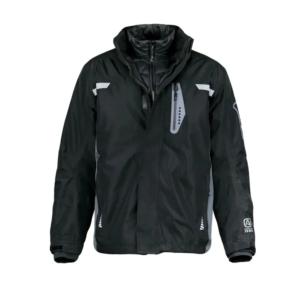 Casca Parka Absolute Zero 3 en 1 Negro Z-8000