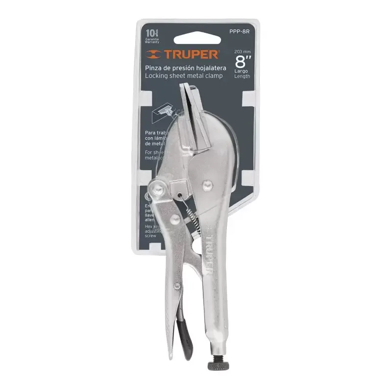 Alicate de Presión Hojalatera 8" Truper 17425