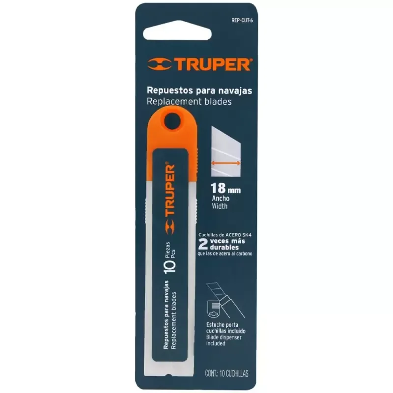 Repuesto para Cutter Truper 16965 18mm (10 piezas)