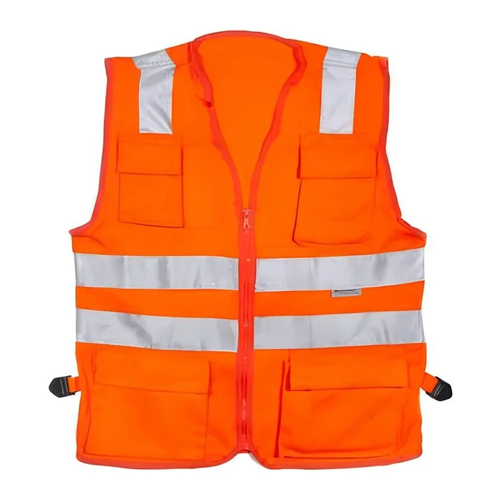 Chaleco Drill Naranja con Cinta 1 Pulgada