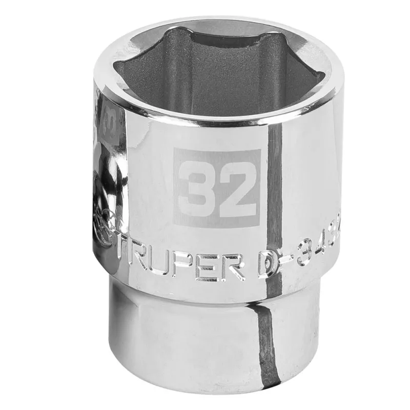 Dado Hexagonal Truper 14981 3/4" x 32mm Corto