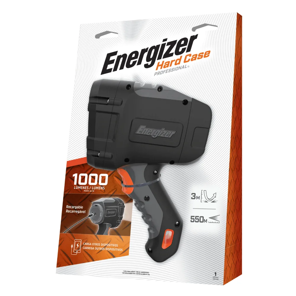 Linterna Energizer Hard Case Recargable