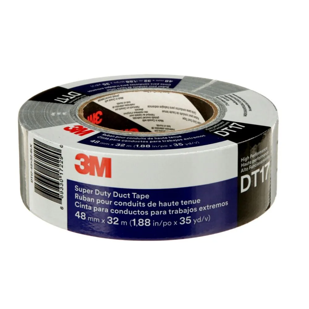 Cinta para Ductos 3M DT17 Duct Tape Uso Extremo 17 mil (48 mm x 32 m)
