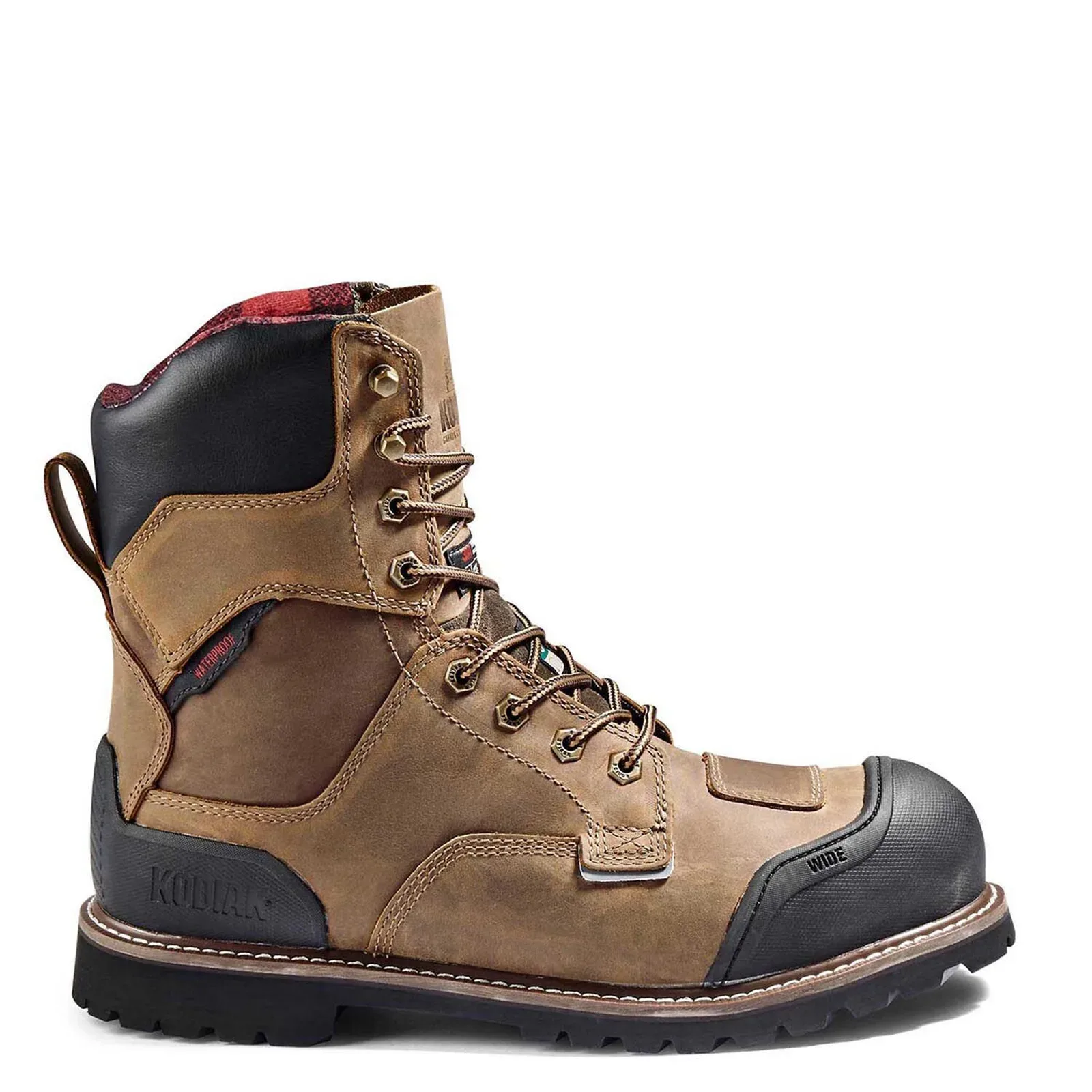 Bota de Seguridad Kodiak Generations Widebody 8" Impermeable Aislada