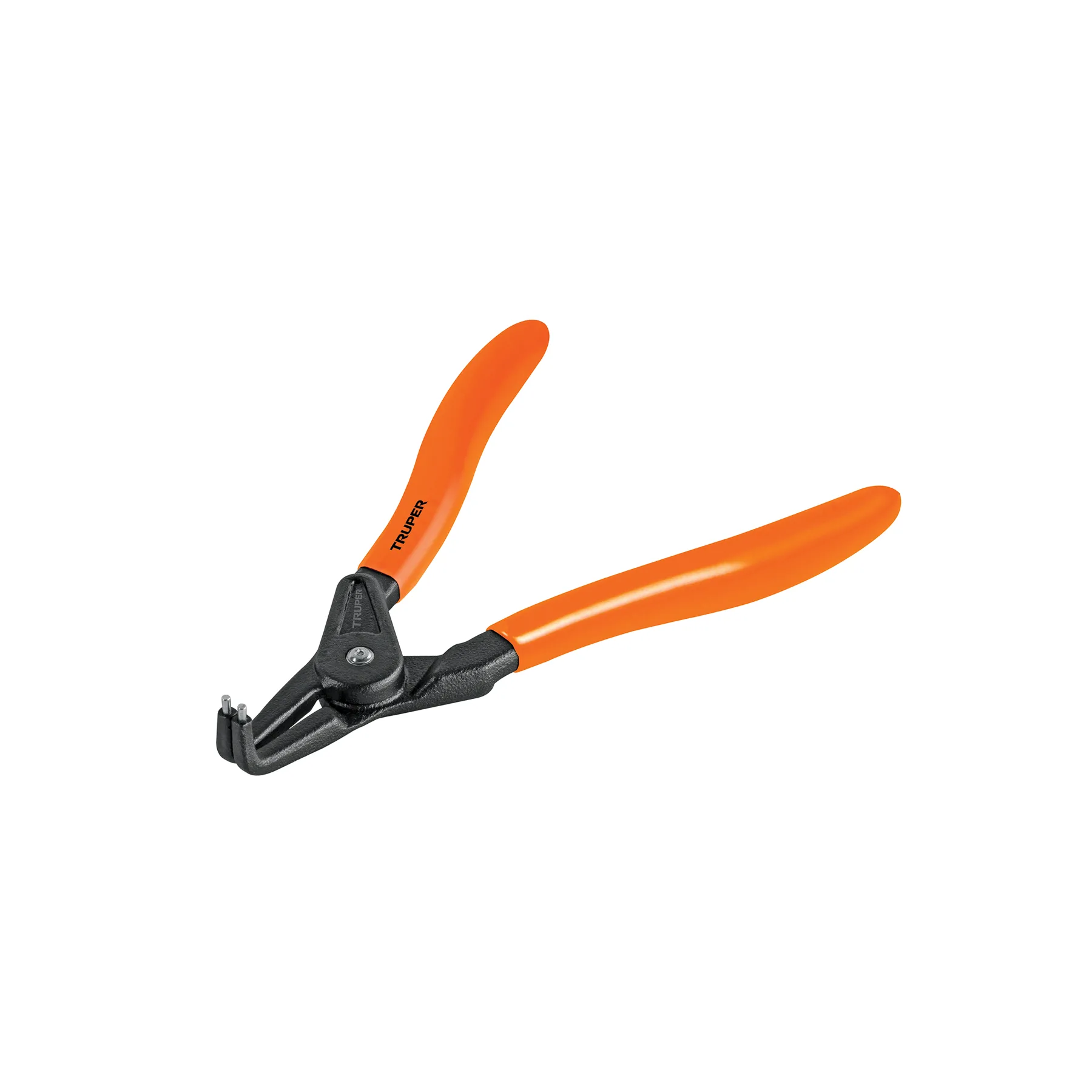 Pinza punta a 90° 6-3/4" para abrir anillos, mango de PVC