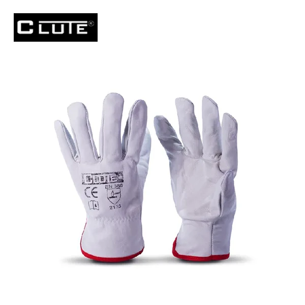 Guante de Cuero Badana Blanco Clute