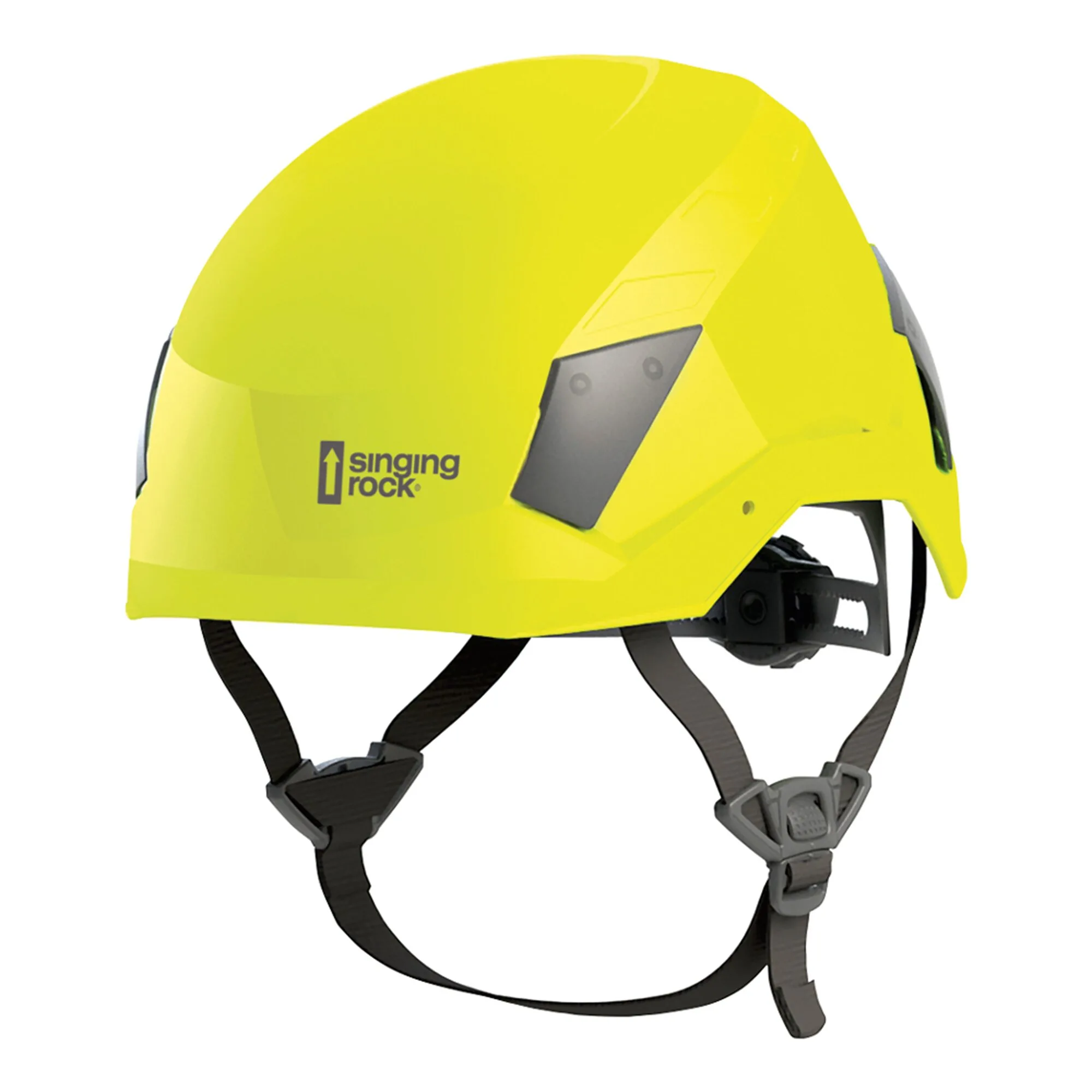 Casco Singing Rock Flash Access con Visor de Malla y Orejeras