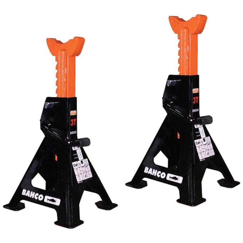 Caballetes de soporte para auto Bahco BH33000 de 3 t (juego de 2)